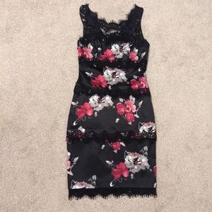 Floral Lace Dress. White House Black Market
